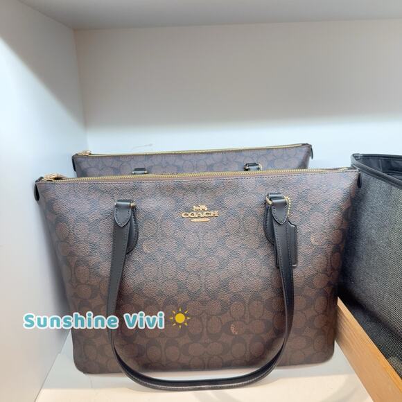 NWT Coach Gallery Tote Bag In Signature Canvas CW381...